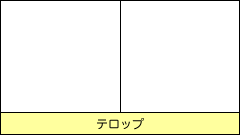 テロップ画面表示